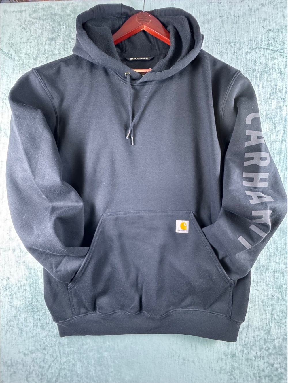 Carhartt Rain Defender black sleeve logo hoodie L NWT [COPY]